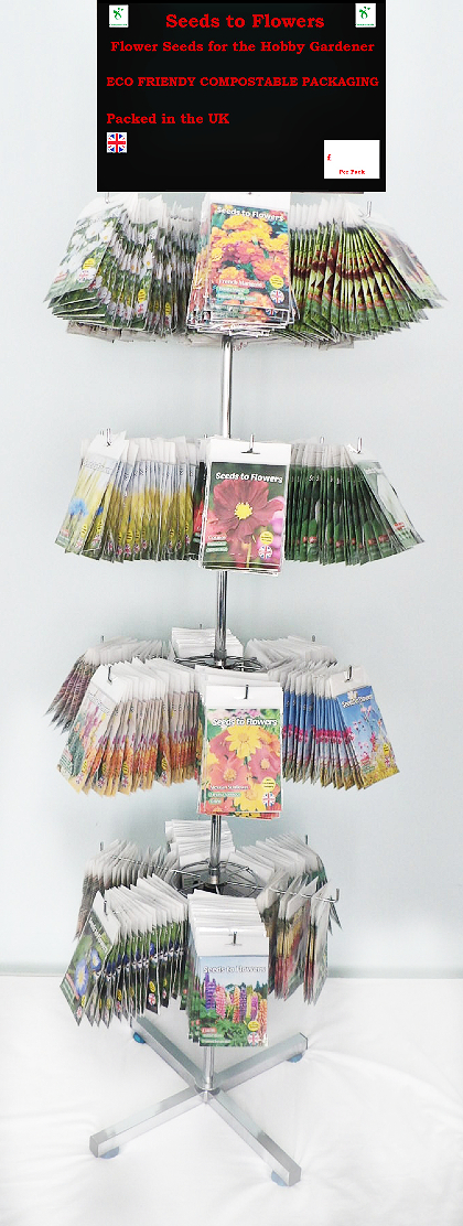 SUMMER FLOWER SEEDS - 100% ECO FRIENDLY COMPOSTABLE PACKAGING - GREAT VALUE