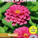 ZINNIA - ROSY LAVENDER - ZINNIA ELEGANS - DOUBLE - 250 SEEDS - COMPOSTABLE PACK
