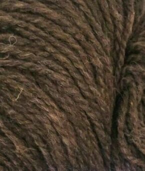 Pure 100% Sheep Wool Yarn - Untreated Undyed - Dark Brown 2ply 100g